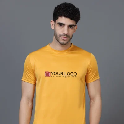 Buy Mobilitee Workday Crew Neck - Mustard in bulk for Corporate Gifting | Corporate Gyft