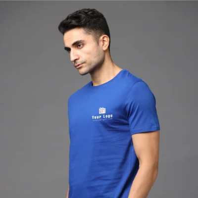 Buy Pima Bio Finish Crew Necks - Imperial Blue in bulk for Corporate Gifting | Corporate Gyft