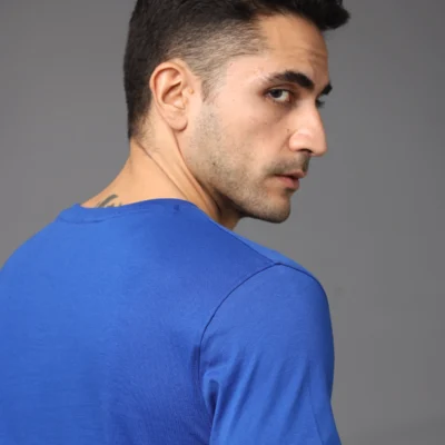 Buy Pima Bio Finish Crew Necks - Imperial Blue in bulk for Corporate Gifting | Corporate Gyft
