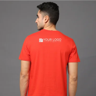 Buy Pima Bio Finish Crew Necks - Red in bulk for Corporate Gifting | Corporate Gyft