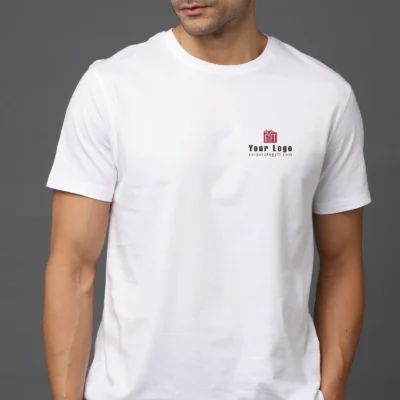 Buy Pima Luxe Crew Necks - White in bulk for Corporate Gifting | Corporate Gyft