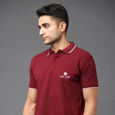 Buy Pima Signature Polo T-Shirt – French Wine in bulk for Corporate Gifting | Corporate Gyft