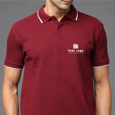 Buy Pima Signature Polo T-Shirt – French Wine in bulk for Corporate Gifting | Corporate Gyft