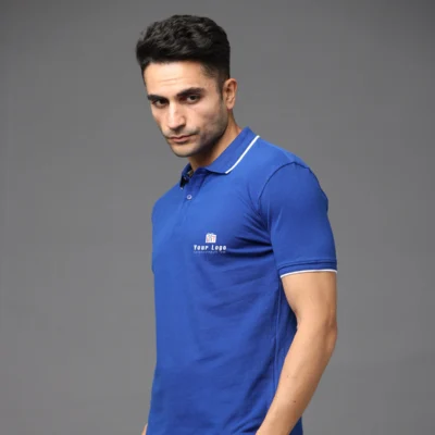 Buy Pima Signature Polo T-Shirt – Imperial Blue in bulk for Corporate Gifting | Corporate Gyft