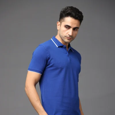 Buy Pima Signature Polo T-Shirt – Imperial Blue in bulk for Corporate Gifting | Corporate Gyft