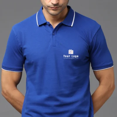 Buy Pima Signature Polo T-Shirt – Imperial Blue in bulk for Corporate Gifting | Corporate Gyft