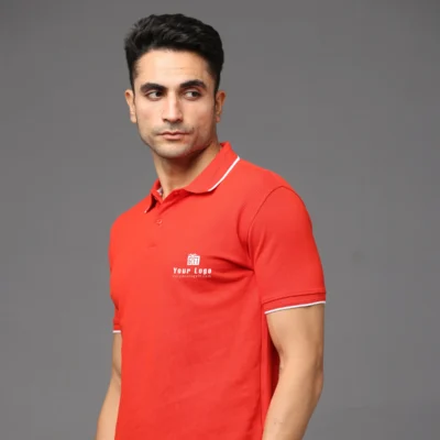 Buy Pima Signature Polo T-Shirt – Red in bulk for Corporate Gifting | Corporate Gyft