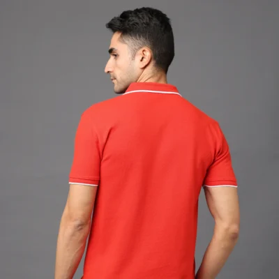 Buy Pima Signature Polo T-Shirt – Red in bulk for Corporate Gifting | Corporate Gyft