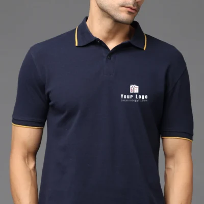 Buy Pima Signature Polo T-Shirt – Midnight Navy in bulk for Corporate Gifting | Corporate Gyft