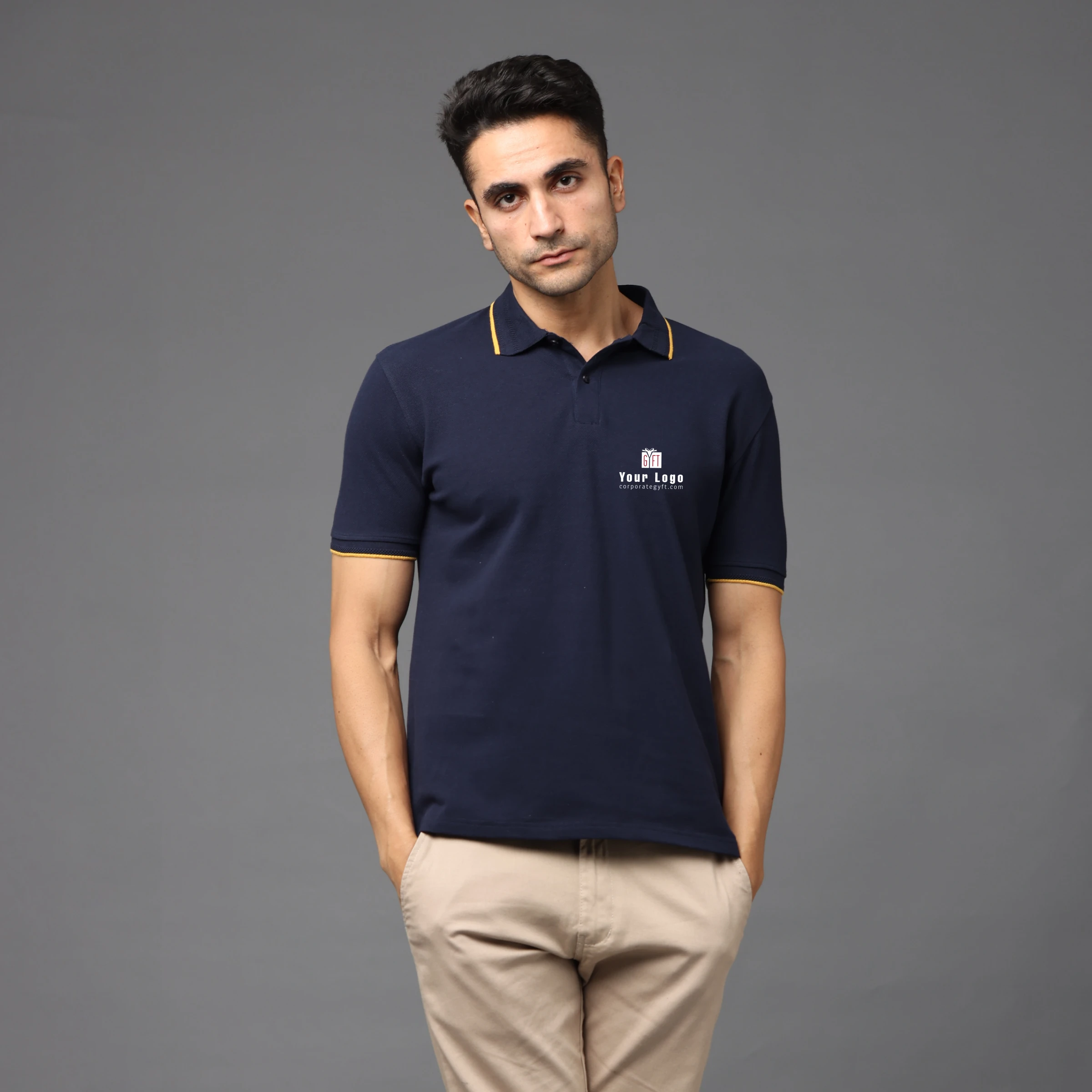Pima Signature Polo T-Shirt – Midnight Navy Buy Pima Signature Polo T-Shirt – Midnight Navy in bulk for Corporate Gifting | Corporate Gyft