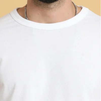 Buy Sustainable 3D Crew Neck Tee - White in bulk for Corporate Gifting | Corporate Gyft
