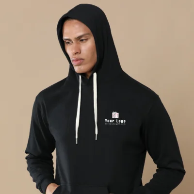 Buy Sustainable Pullover Hoodie - Classic Black in bulk for Corporate Gifting | Corporate Gyft