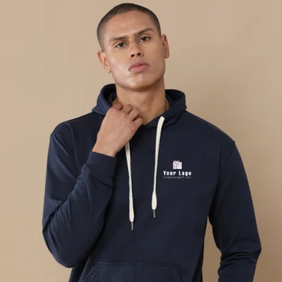 Buy Sustainable Pullover Hoodie - Midnight Navy in bulk for Corporate Gifting | Corporate Gyft