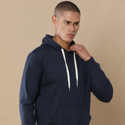 Buy Sustainable Pullover Hoodie - Midnight Navy in bulk for Corporate Gifting | Corporate Gyft