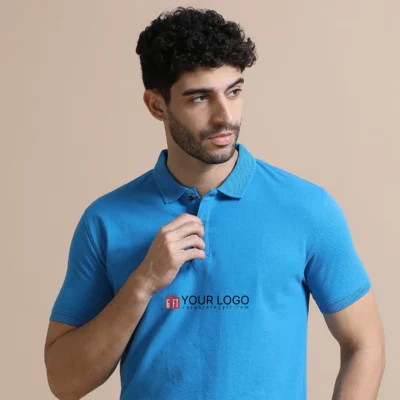 Buy Executive Polo T-Shirt - Aqua Blue in bulk for Corporate Gifting | Corporate Gyft