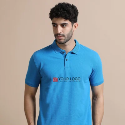 Buy Executive Polo T-Shirt - Aqua Blue in bulk for Corporate Gifting | Corporate Gyft