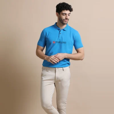 Buy Executive Polo T-Shirt - Aqua Blue in bulk for Corporate Gifting | Corporate Gyft