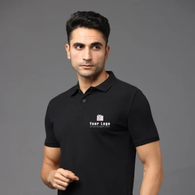 Buy Executive Polo T-Shirt - Classic Black in bulk for Corporate Gifting | Corporate Gyft