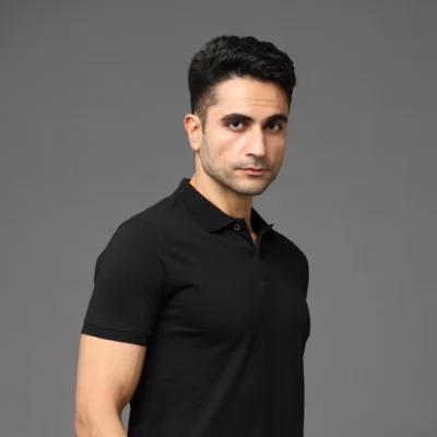 Buy Executive Polo T-Shirt - Classic Black in bulk for Corporate Gifting | Corporate Gyft