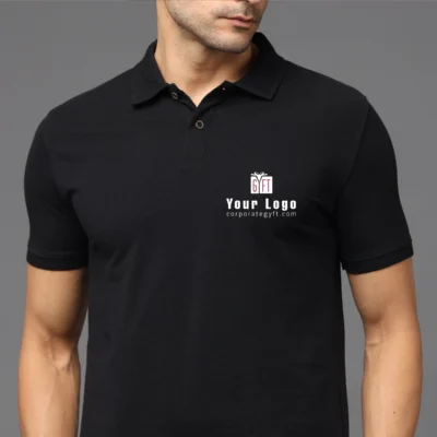Buy Executive Polo T-Shirt - Classic Black in bulk for Corporate Gifting | Corporate Gyft