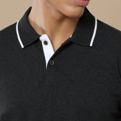 Buy Executive Polo T-Shirt - Charcoal Melange in bulk for Corporate Gifting | Corporate Gyft