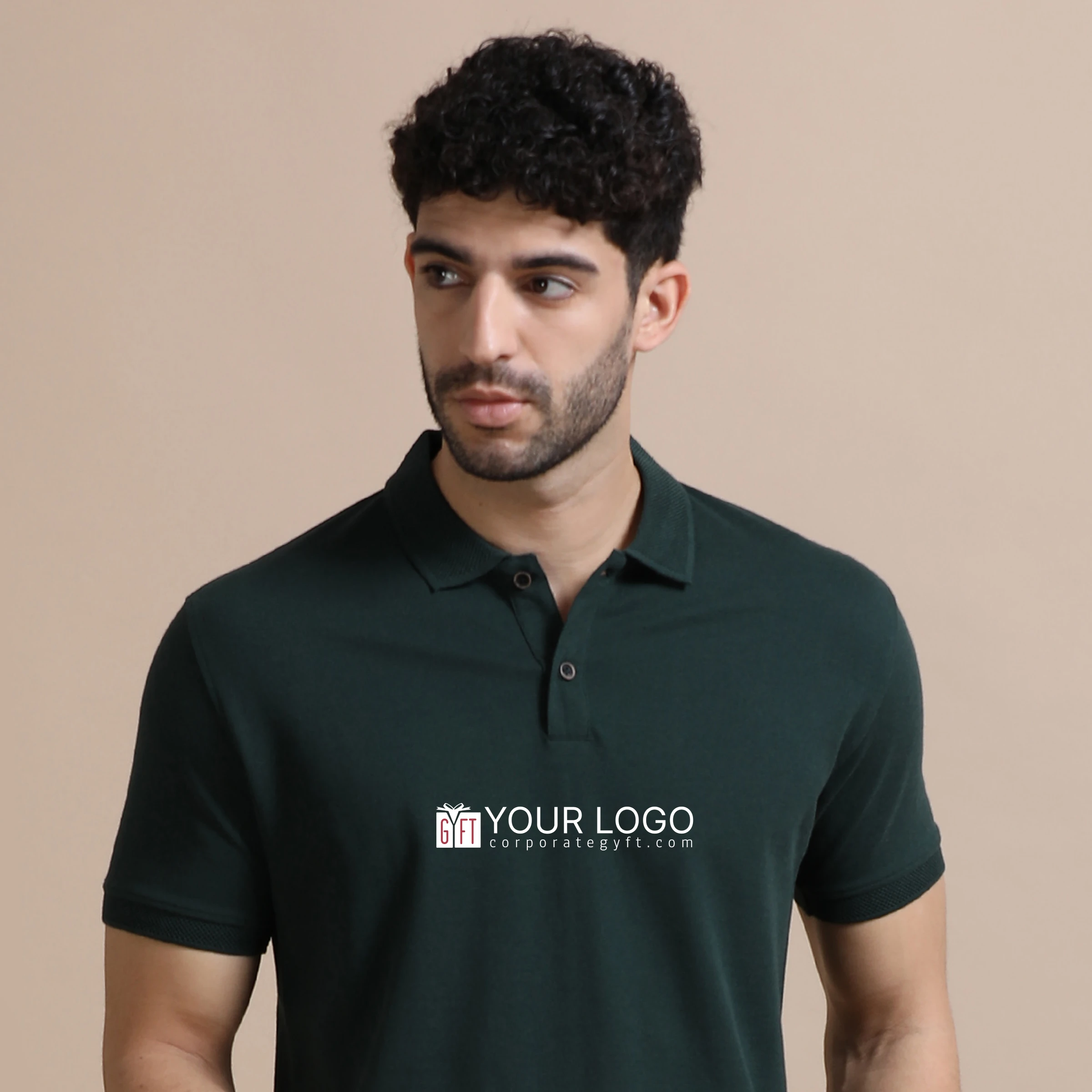 Executive Polo T-Shirt - Forest Green Buy Executive Polo T-Shirt - Forest Green in bulk for Corporate Gifting | Corporate Gyft