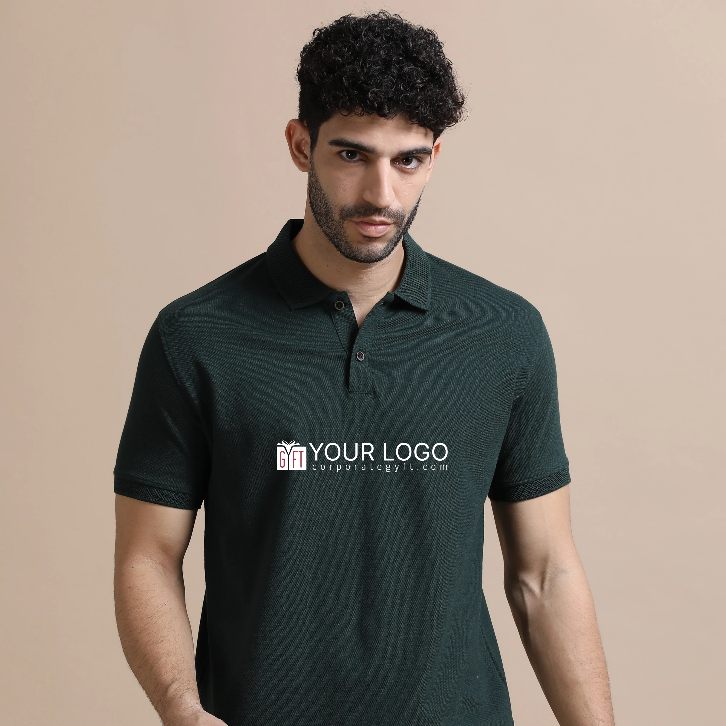 Executive Polo T-Shirt - Forest Green Buy Executive Polo T-Shirt - Forest Green in bulk for Corporate Gifting | Corporate Gyft