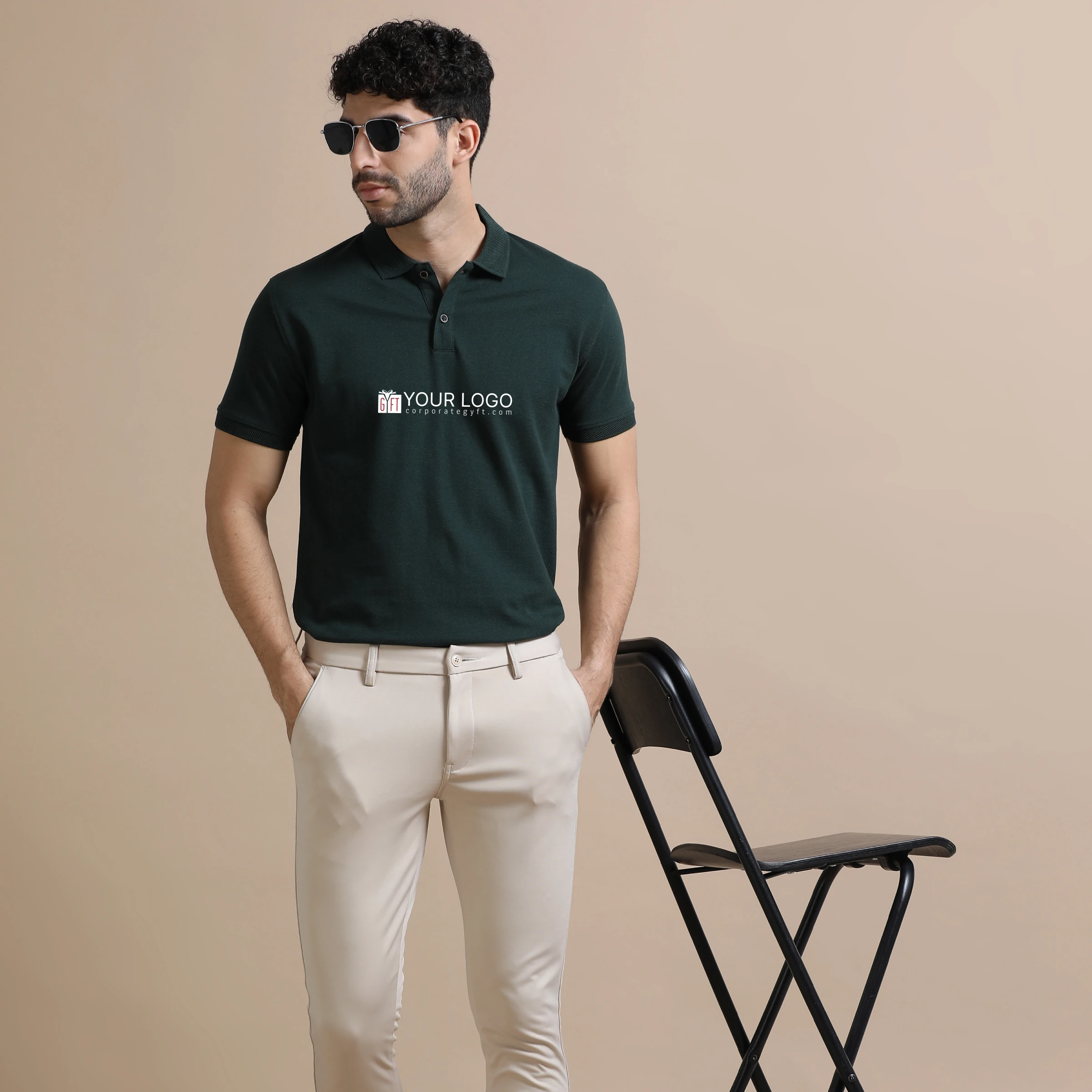 Executive Polo T-Shirt - Forest Green Buy Executive Polo T-Shirt - Forest Green in bulk for Corporate Gifting | Corporate Gyft