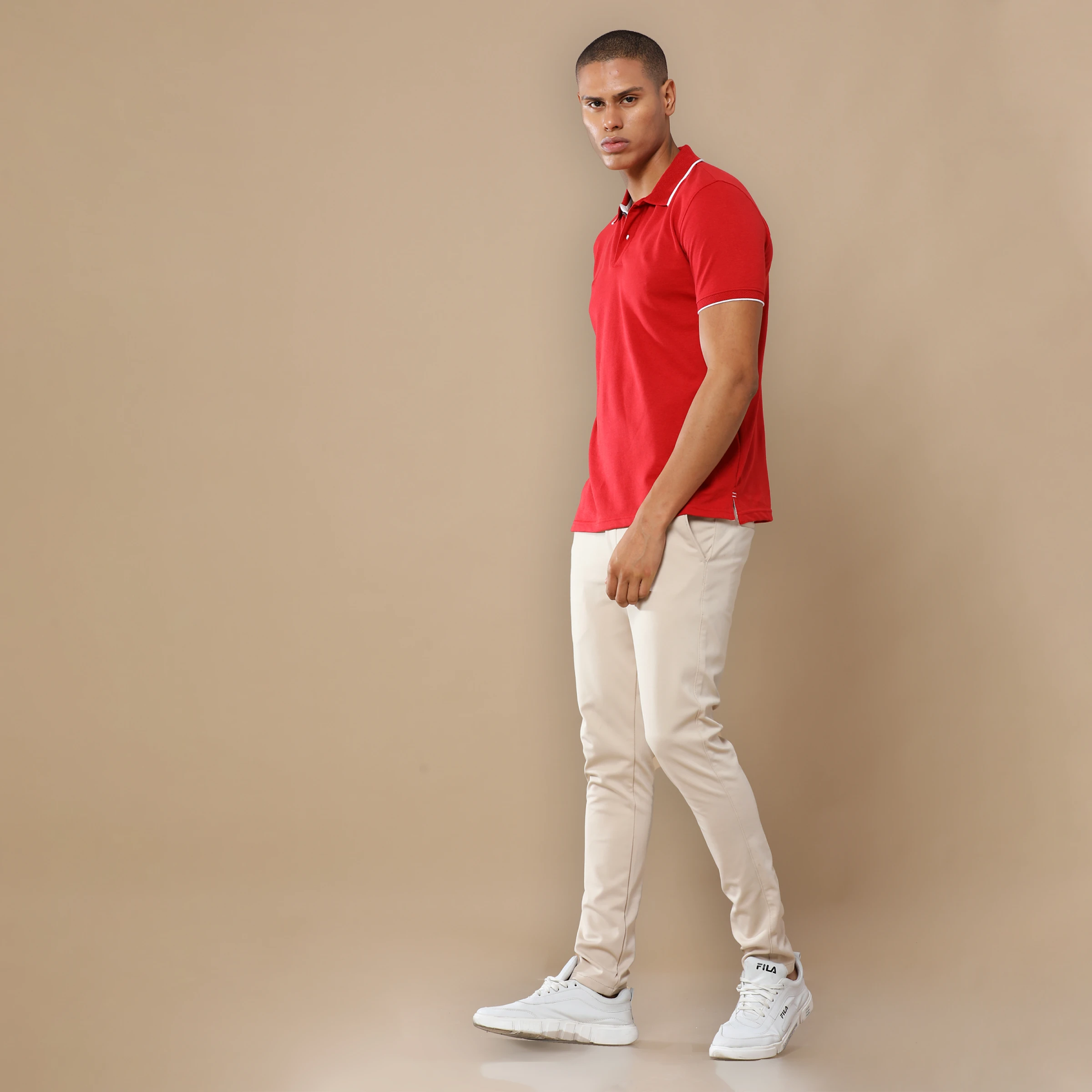 Executive Polo T-Shirt - Heather Red Buy Executive Polo T-Shirt - Heather Red in bulk for Corporate Gifting | Corporate Gyft