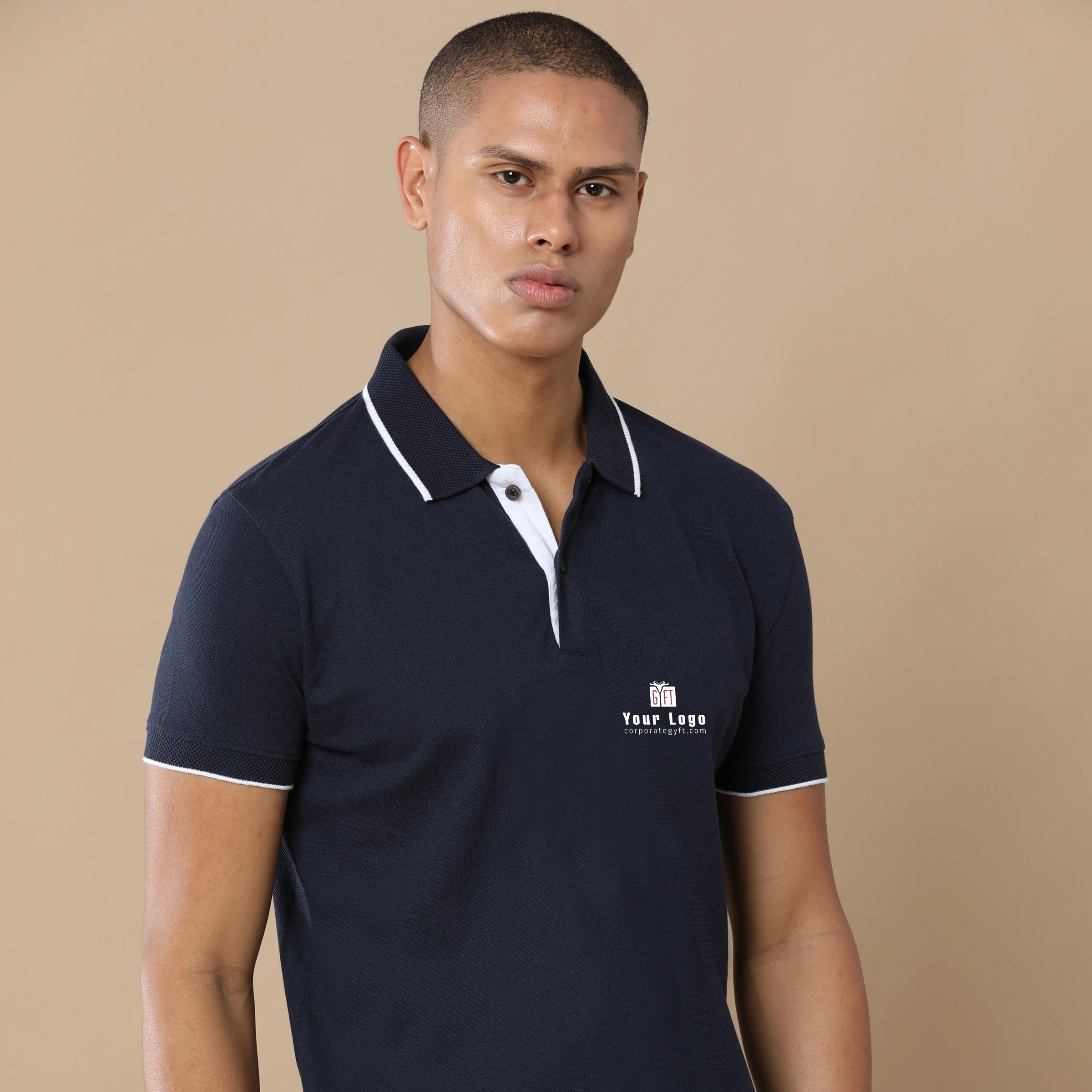 Executive Polo T-Shirt - Midnight Navy Buy Executive Polo T-Shirt - Midnight Navy in bulk for Corporate Gifting | Corporate Gyft