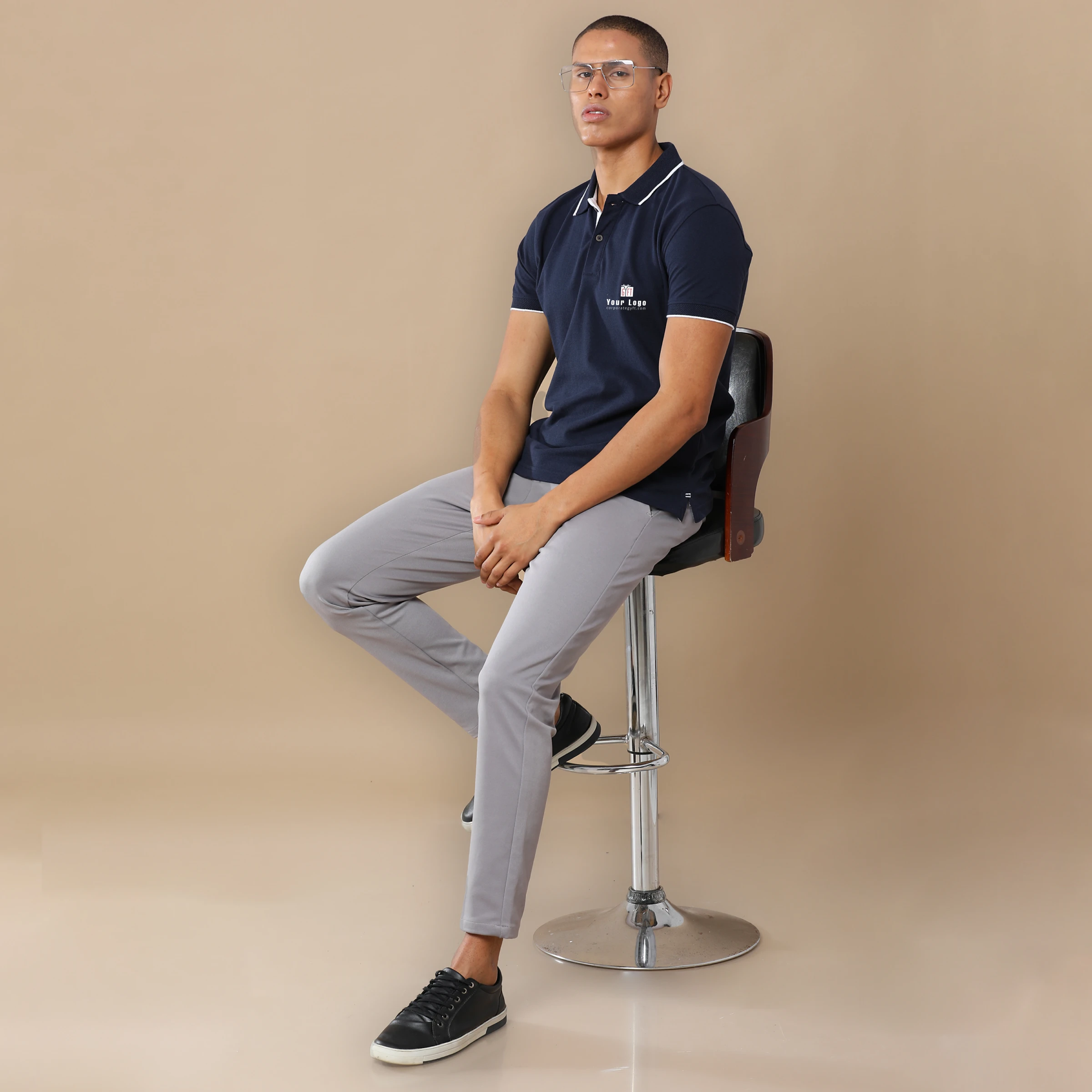 Executive Polo T-Shirt - Midnight Navy Buy Executive Polo T-Shirt - Midnight Navy in bulk for Corporate Gifting | Corporate Gyft