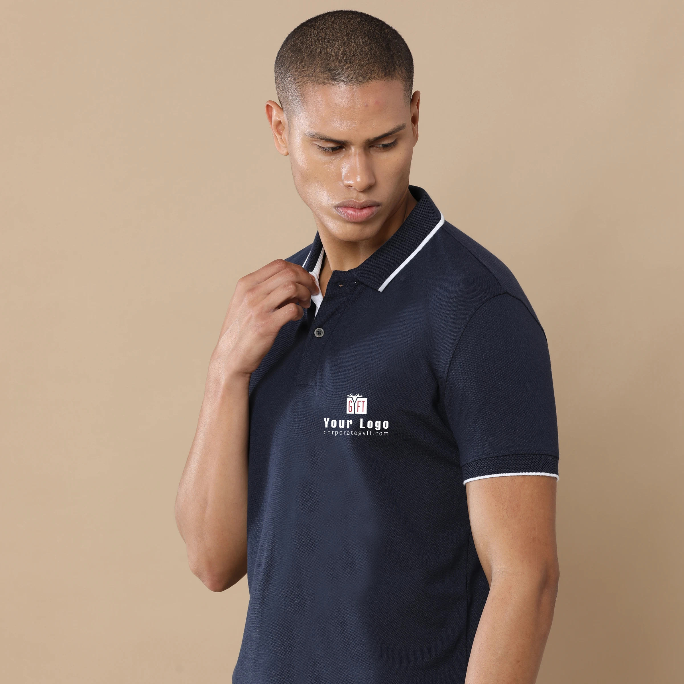 Executive Polo T-Shirt - Midnight Navy Buy Executive Polo T-Shirt - Midnight Navy in bulk for Corporate Gifting | Corporate Gyft