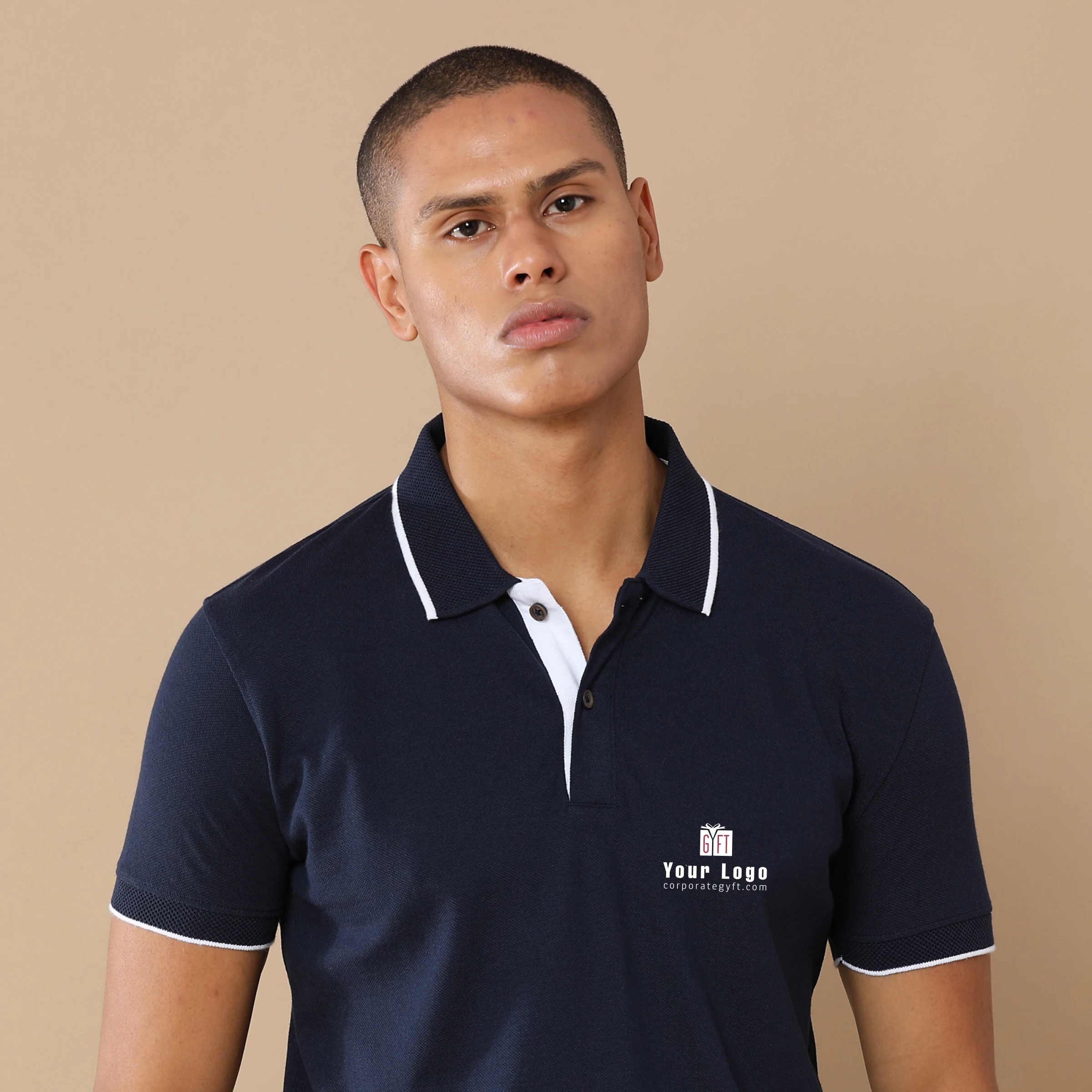 Executive Polo T-Shirt - Midnight Navy Buy Executive Polo T-Shirt - Midnight Navy in bulk for Corporate Gifting | Corporate Gyft