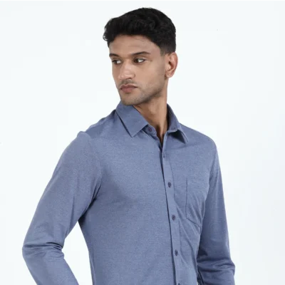 Buy Workday Signature Shirt - Denim Blue in bulk for Corporate Gifting | Corporate Gyft