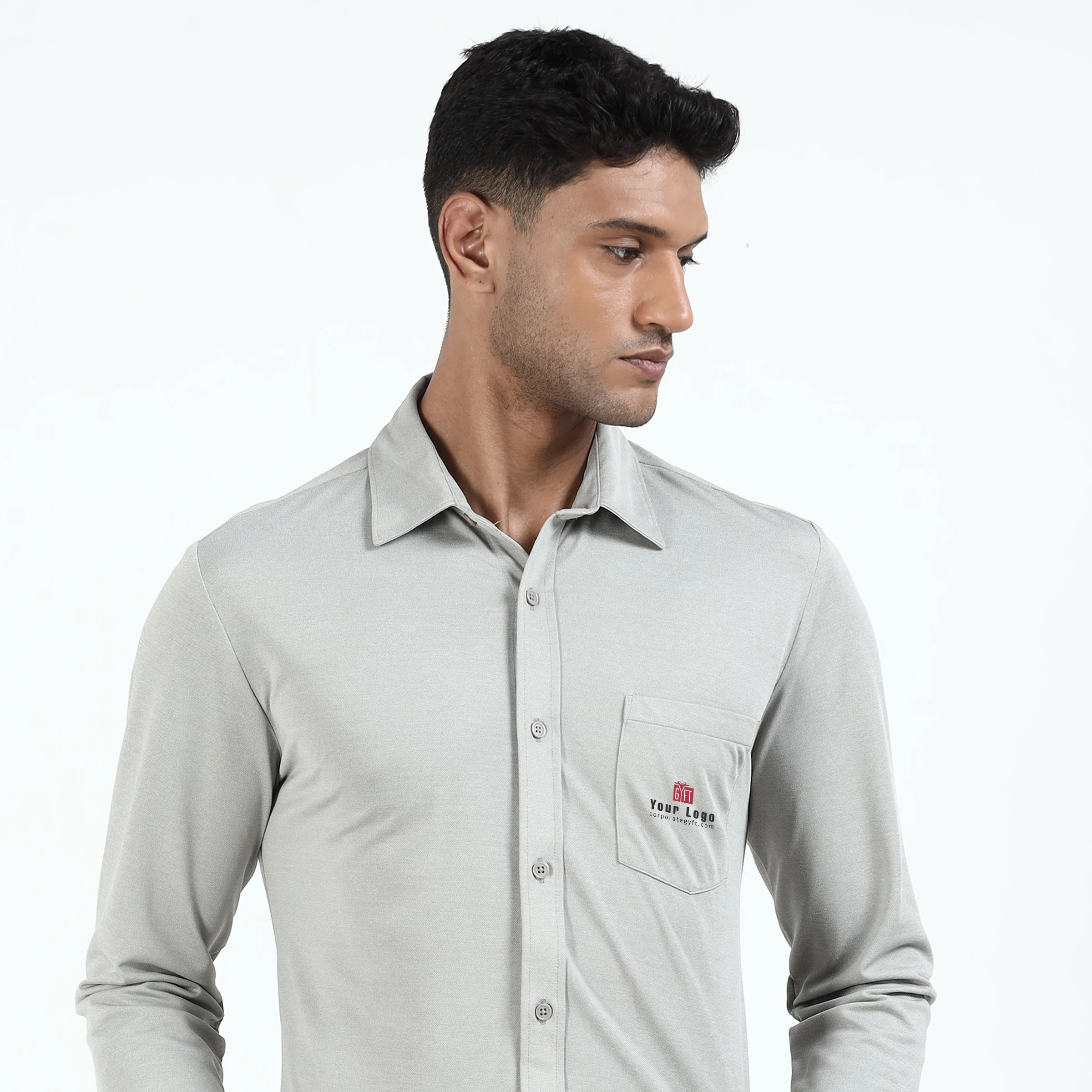 Workday Signature Shirt - Grey Buy Workday Signature Shirt - Grey in bulk for Corporate Gifting | Corporate Gyft