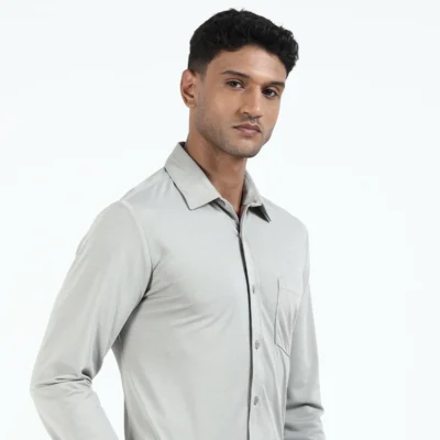 Buy Workday Signature Shirt - Grey in bulk for Corporate Gifting | Corporate Gyft