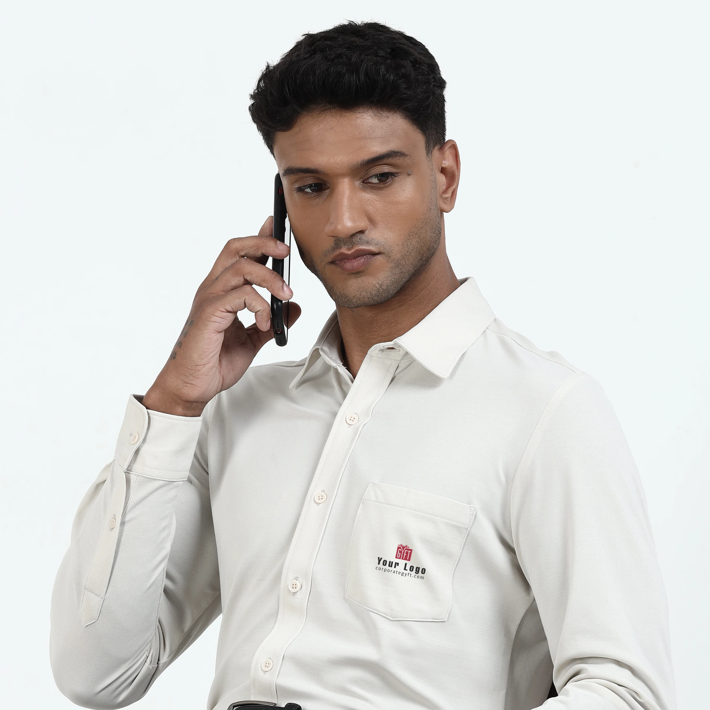 Workday Signature Shirt - Off White Buy Workday Signature Shirt - Off White in bulk for Corporate Gifting | Corporate Gyft
