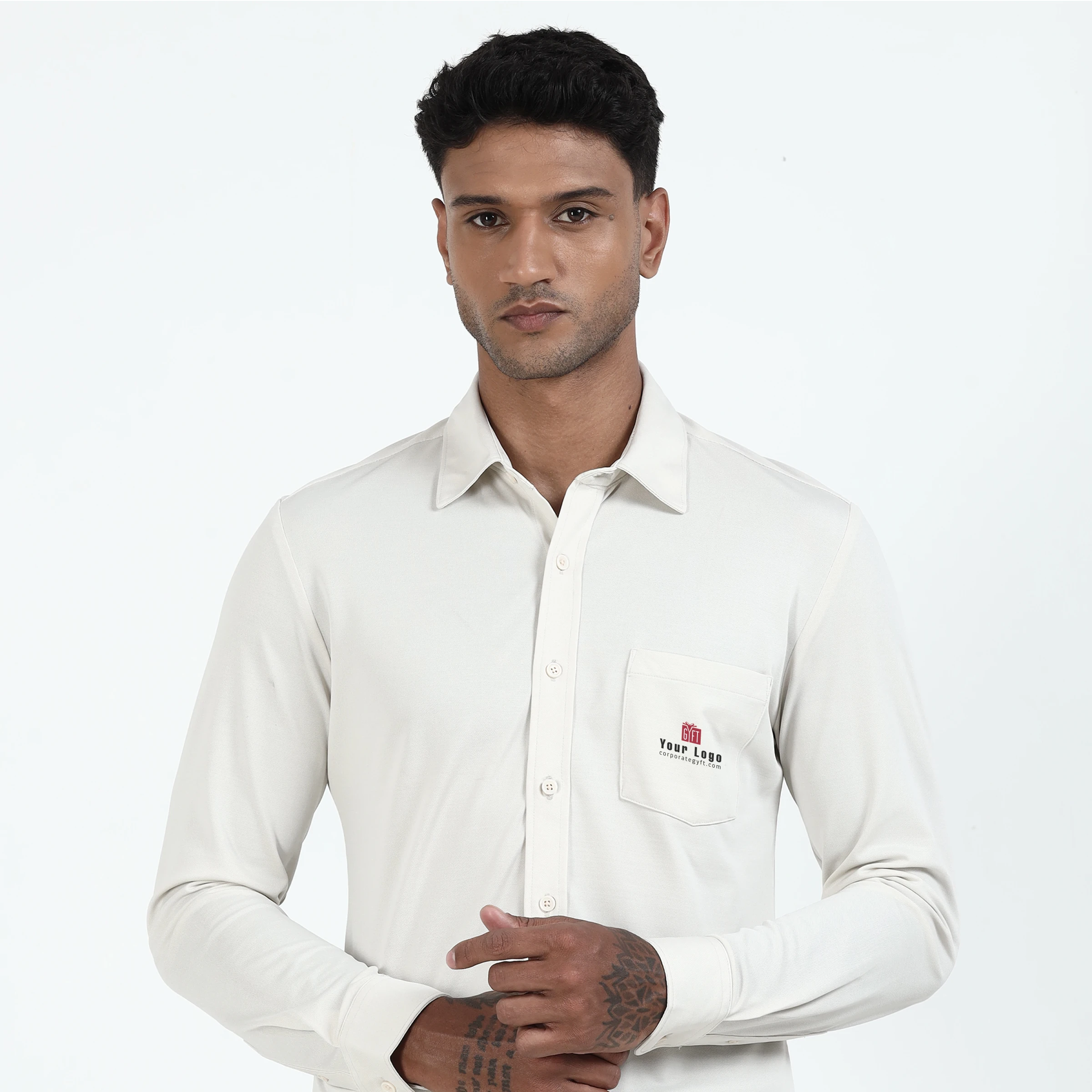 Workday Signature Shirt - Off White Buy Workday Signature Shirt - Off White in bulk for Corporate Gifting | Corporate Gyft