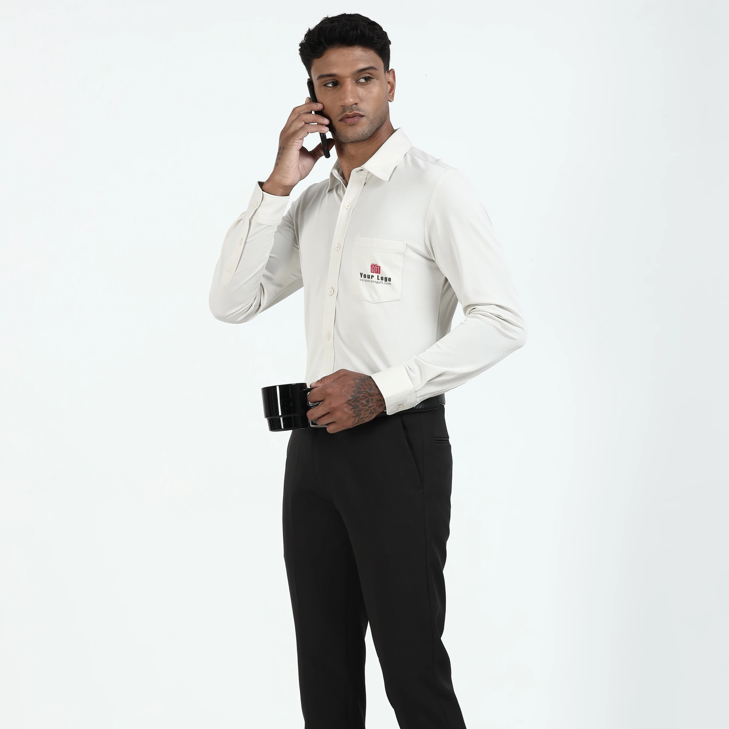 Workday Signature Shirt - Off White Buy Workday Signature Shirt - Off White in bulk for Corporate Gifting | Corporate Gyft