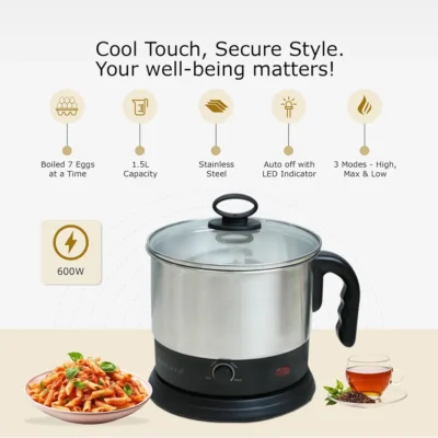 Buy Solara Multipurpose Electric Kettle in bulk for Corporate Gifting | Corporate Gyft