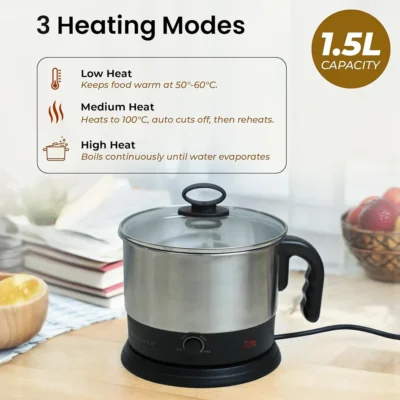 Buy Solara Multipurpose Electric Kettle in bulk for Corporate Gifting | Corporate Gyft