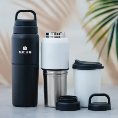 Travel Flask with Mug