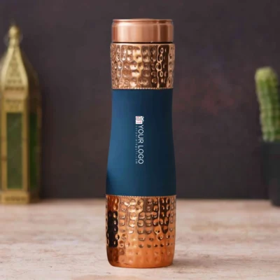 Buy Rubber Coated Copper Bottle in bulk for Corporate Gifting | Corporate Gyft