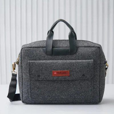 Buy Recycled Felt Portfolio Bag in bulk for Corporate Gifting | Corporate Gyft