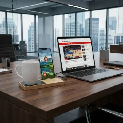 Buy Wooden Cup Warmer Wireless Charger in bulk for Corporate Gifting | Corporate Gyft