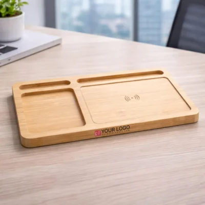 Buy Wireless Charging Desk Organizer in bulk for Corporate Gifting | Corporate Gyft