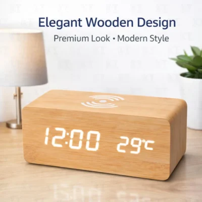 Buy Wireless Charging Clock Station in bulk for Corporate Gifting | Corporate Gyft