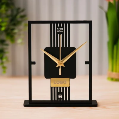 Buy Classic Metal Display Clock in bulk for Corporate Gifting | Corporate Gyft