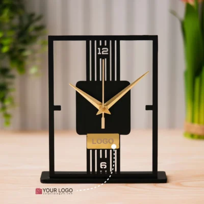 Buy Classic Metal Display Clock in bulk for Corporate Gifting | Corporate Gyft