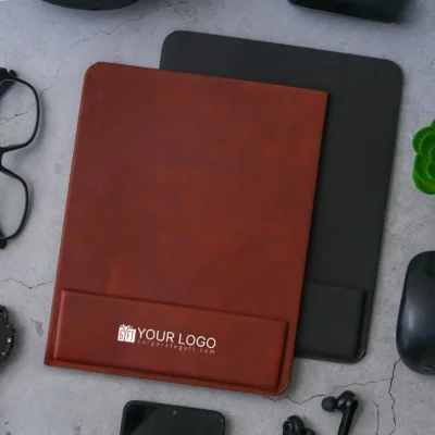 Buy Ergonomic Vegan Leather Mouse Pad in bulk for Corporate Gifting | Corporate Gyft